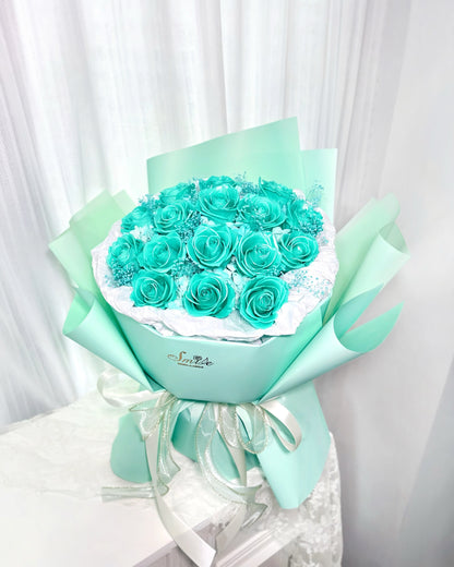 Tiffany Blue 薄荷綠｜16支保鮮花玫瑰花束