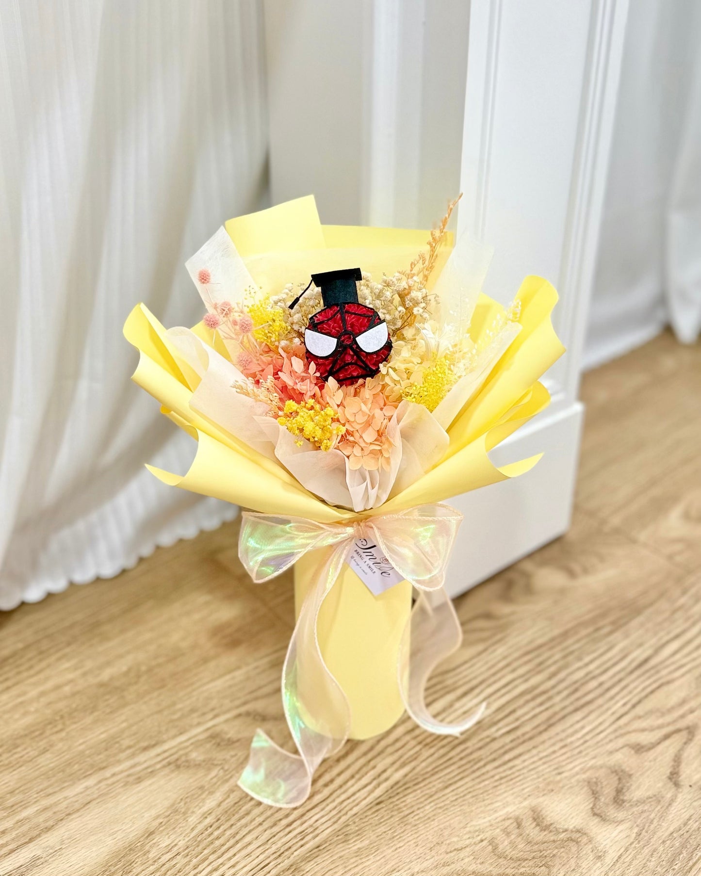 Spiderman蜘蛛俠｜黃橙粉Mini Size迷你花束