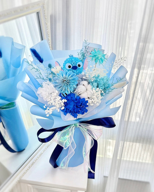 史迪仔Stitch｜XS混藍乾花木棉花束