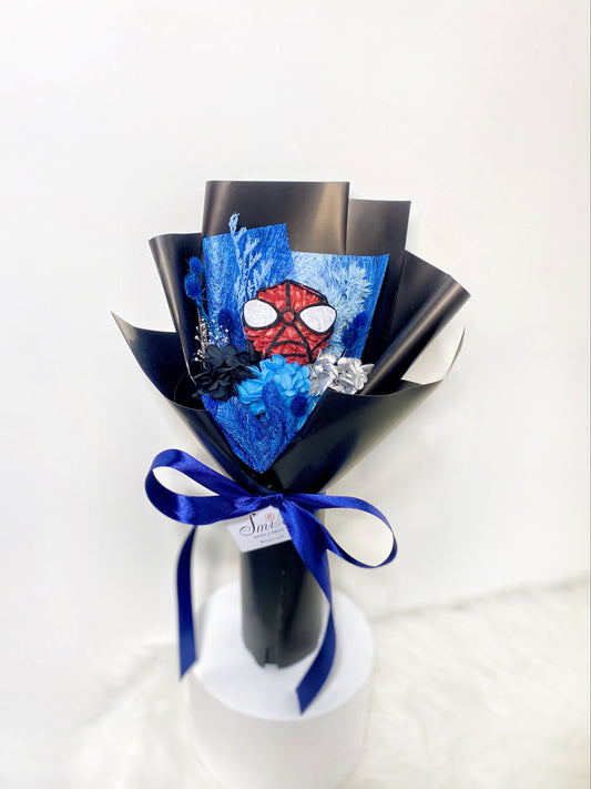 Spiderman蜘蛛俠 |黑藍Mini Size花束