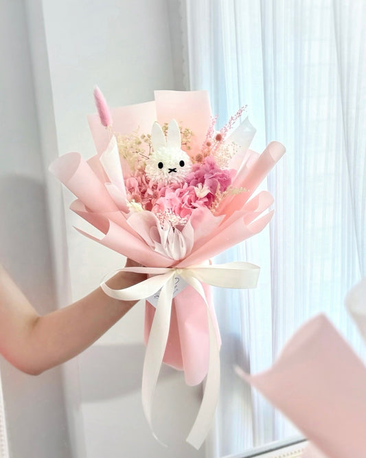 Miffy兔｜粉紅Mini Size迷你花束