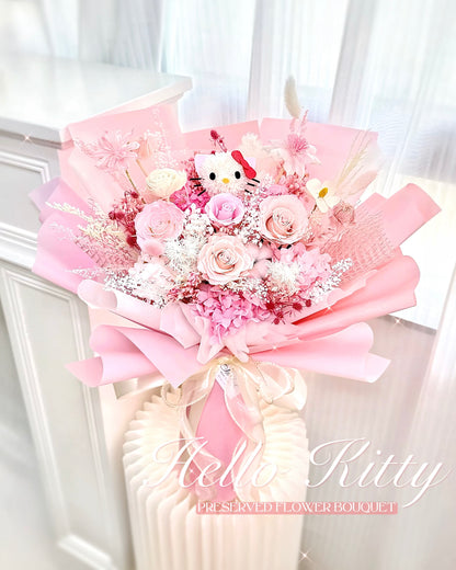 Hello Kitty|M粉紅保鮮花花束