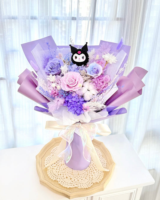 Kuromi|S混紫保鮮花花束