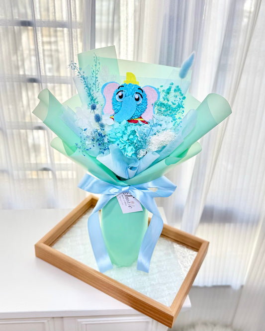 小飛象Dumbo|薄荷綠迷你花束